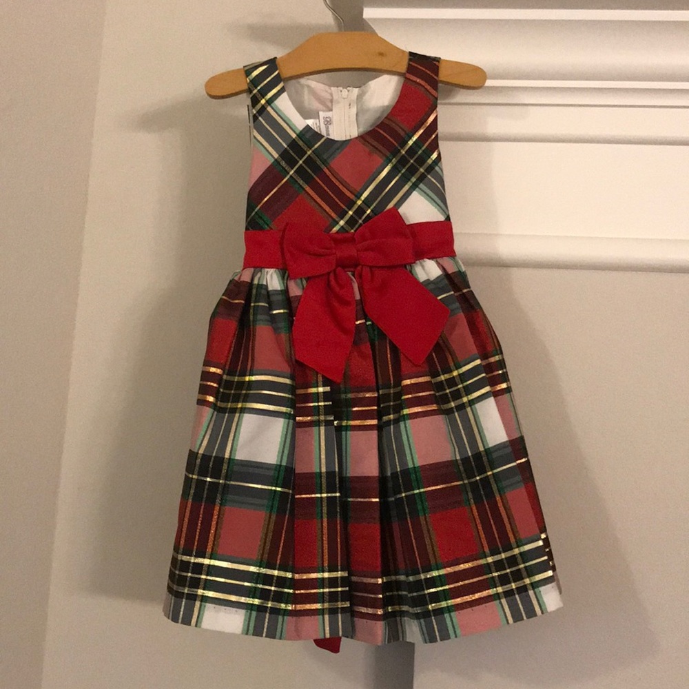 Bonnie Jean Plaid Christmas Dress